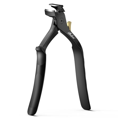 BALUCA Ergonomic Nail Clipper for Seniors - Heavy Duty Toenail & Fingernail Clipper for Thick Nails, Extra Long Handle Toenail Clippers with Catcher & Safety Lock, Precision Trimmer for Men & Women - color: Black, size: Extra Long Handle