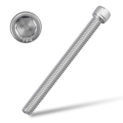 5/16-18 x 2-1/2" Socket Head Cap Screws, 304 Stainless Steel (18-8), Full Thread, Machine Screws for DIY, Machinery, Electronics, 10-Pack - size: 5/16-18 x 2-1/2"