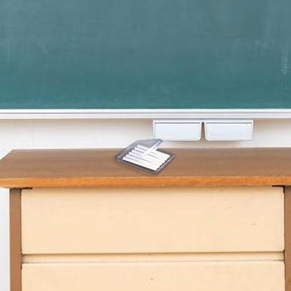 2 Pcs Chalk Holders Storage Box Storage Containers Small Case Clear Chalk Holders Storage Organizers for School