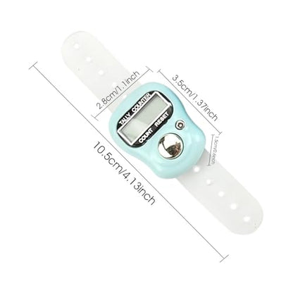 Finger Counter - Finger Clicker Counter | Adjustable Finger Tally Counter | Resettable Lap Counter | Portable LCD Digital Display Tally Counter | Digital Handheld Tally Counter for Golf, Lap