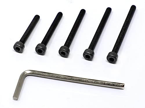 iexcell 50 Pcs M4 x 30/35/40/45/50 Alloy Steel 12.9 Grade Hex Socket Head Cap Screws Bolts Assortment Kit, Black Oxide Finish - size: M4 x 30/35/40/45/50mm
