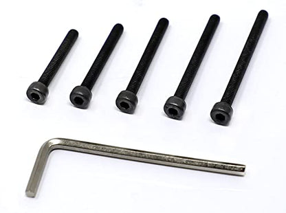 iexcell 50 Pcs M4 x 30/35/40/45/50 Alloy Steel 12.9 Grade Hex Socket Head Cap Screws Bolts Assortment Kit, Black Oxide Finish - size: M4 x 30/35/40/45/50mm