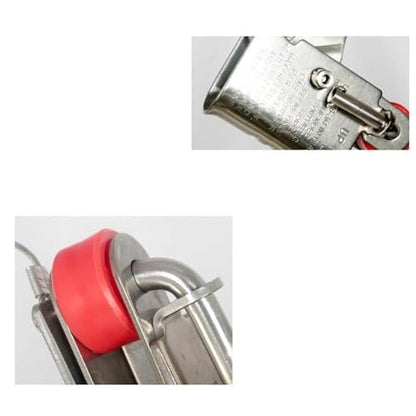 Rope Grab, Arrest Ascender Blocker Sturdy Limiter Rope Protector Fall Protection for Pulley Rappelling Rock Climbing Caving