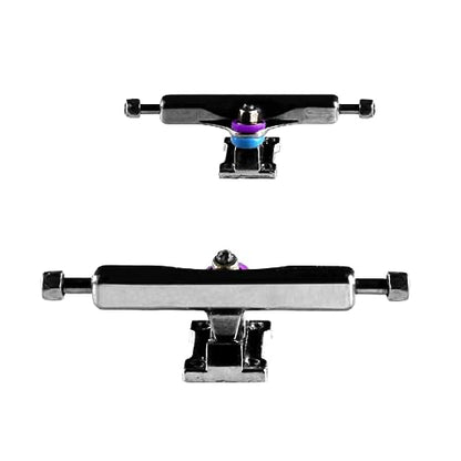 NOAHWOOD Complete Set Wooden (35X97mm Deck) Fingerboards Hand Made Short Nose Short Tail Deck(+Update 5G 34.5mm Ark i Trucks and Need DIY)(Logo PRO Wheels ii) (IP Man Squat) - color: Ip Man Squat