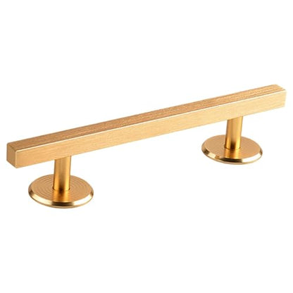 Simhoa Fingerboard Rail, 20cm Aluminum Alloy Grind Obstacle with Stable Base for Tabletop Skatepark Setups, Square Gold - color: 20cm Square Gold