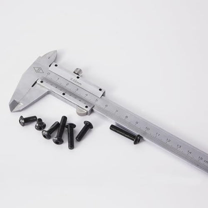 M5 x 8mm 12mm 16mm 20mm 25mm Button Head Socket Cap Screws Bolts, 10.9 Grade Alloy Steel, Black Oxide Finish, Metric Allen Hex Drive, Fully Threaded, Assortment Kit 50Pcs - size: Button M5x8-25 mm