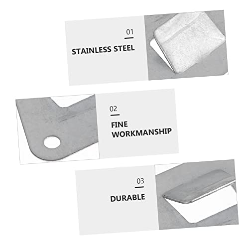 10Pcs Stainless Steel Triangle Hooks for Kitchen Range Hood Durable Hanging Boards for Cooker Hood Supplies Lightweight Easy to Install Practical Kitchen Accessories