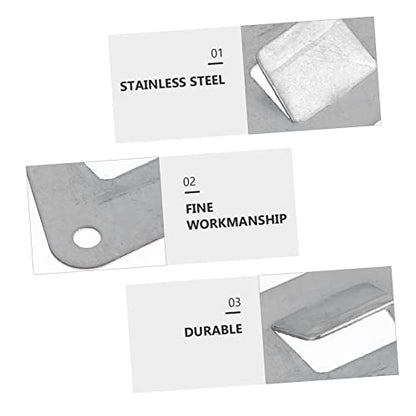 10Pcs Stainless Steel Triangle Hooks for Kitchen Range Hood Durable Hanging Boards for Cooker Hood Supplies Lightweight Easy to Install Practical Kitchen Accessories