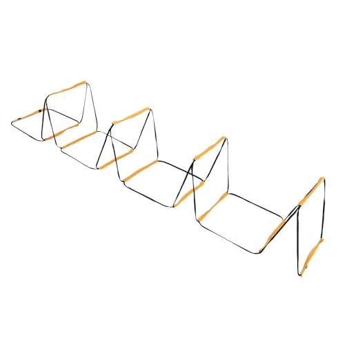 Agility Ladder Speed Training Equipment 12 Rung Professional Grade Durable Football Soccer Basketball Training Ladder with Carry Bag for Athletes Adults Orange 15.7x15.7 in