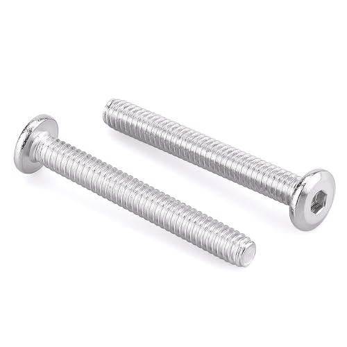 1/4-20 x 2 Hex Socket Head Cap Screws, 304 Stainless Steel 18-8, Chamfered Countersunk Machine Screws for Furniture, Binding, Machinery, Automotive, DIY Projects, 25 PCS - size: 1/4-20 x 2"