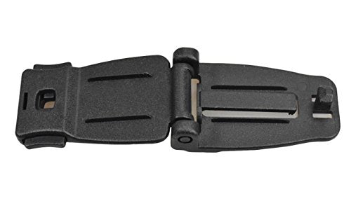 Jadedragon Multipurpose Tactical 360 Rotation D-Ring Clips/Locking Carabiner/Hydration Tube Clips/Elastic String Strap Management Tool for MOLLE Webbing Attachment Backpacks - color: WB-Black