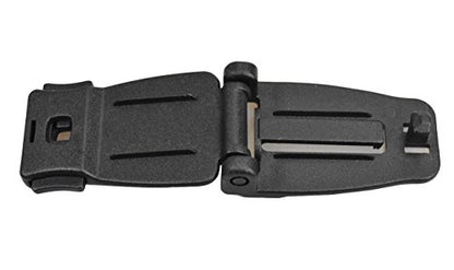 Jadedragon Multipurpose Tactical 360 Rotation D-Ring Clips/Locking Carabiner/Hydration Tube Clips/Elastic String Strap Management Tool for MOLLE Webbing Attachment Backpacks - color: WB-Black