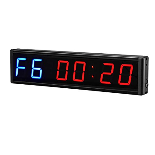 Gym Timer 3 Inch Big Clock Fitness Home Tabata Boxing Count Down and Up with Remote