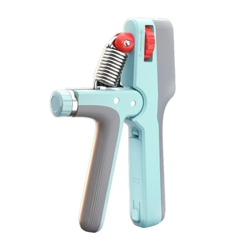 Hand Grips for Strength Training, 10-132LBS Grip Strength Trainer with Counter & Timer, Rechargeable Hand Squeezers for Strength Finger Trainer Digital Memory with Grip Assist-Spring, for Fitness Equipment - color: Blue
