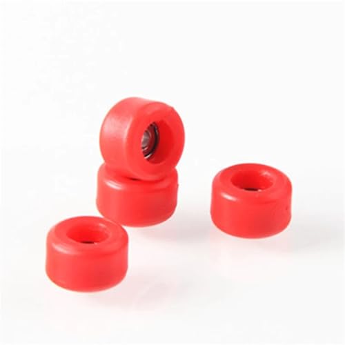 Fingerboard Wheels 10Set Professional PU+Metal Urethane CNC Bearing Wheel for Wooden Fingerboard Wheels(-BL) - color: -Bl