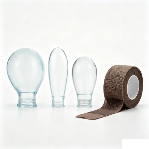 3PCS Waterproof Finger Protector& bangdage, Silicone Finger Covers for Showering, Leak-Proof Sealed Design, Reusable Finger Sleeve for Wound Protection(S&M&L&bandage brown) - size: 2small&middle&large