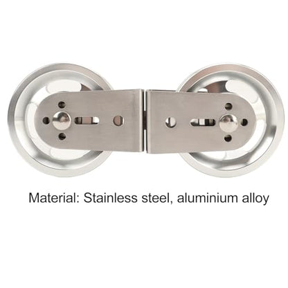 Cable Pulley System, Two Way Pulley Block, Stainless Steel Silent Bearing, Suitable for pulldown attachments on Home Fitness Equipment. - size: Aluminium