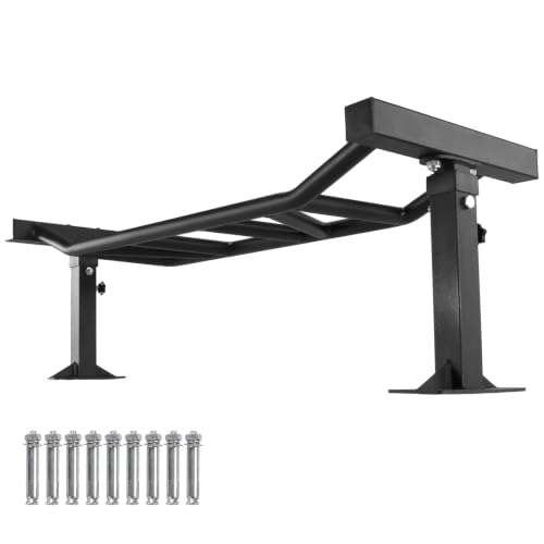 Generic 47 Inch Ceiling Mount Pull Up Bar Adjustable Height&Supports To 600 Lbs Heavy Duty Multi-Grip Chin Up Bar for Garage/Home Gym and Strength Training