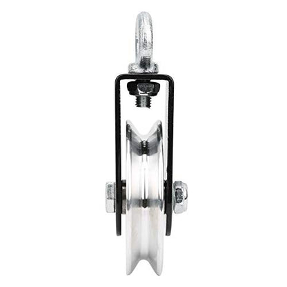 Fitness Equipment Bracket Stainless Steel Pulley Mute Hanging Wheel DIY Accessory