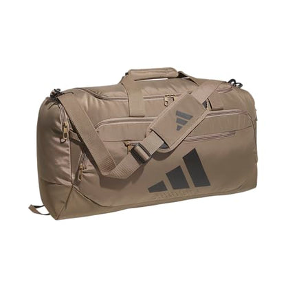 adidas Defender 5 Duffel Bag for Sports, Gym and Travel, Khaki Six/Black, OSFA - color: Khaki Six/Black/Medium 59L, style: Medium 59l