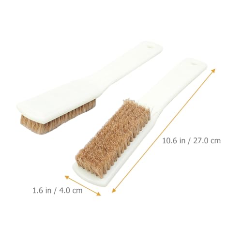 SUPVOX 2pcs Rock Climbing Brush with Sturdy Handle and Coarse Boar Bristles, Sturdy Stone Cleaning Tool for Bouldering Chalk Hold Maintenance and Sports Equipment Cleaning