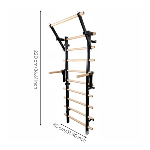 Menolana Home Gym Equipment Exercise Ladder Stall Bar Pull Up Training Frame Multi Gear Suitable for Mobility Climbing Practice Home Gym Routine