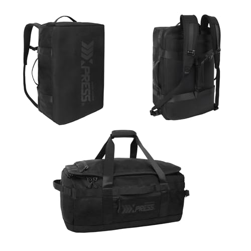 2-in-1 Carry-on Backpack for Men Women 40L Sports Gym Bag with Backpack Straps,Water Resistant,for Travel/Gym（20in,Black） - color: 20in-black