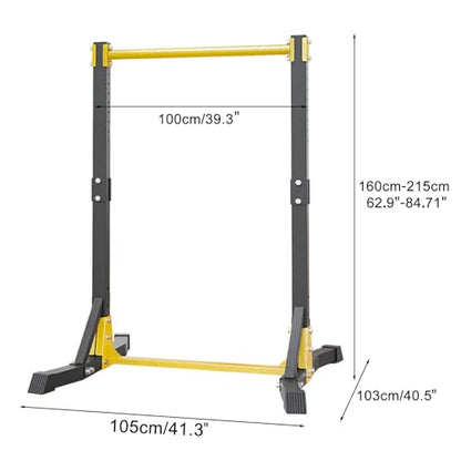 Pull Up Bar Stand,Freestanding Pull-up Bar，Free Standing Pull Up Bar for Home Gym, Pull Up Stand Station 400LBS with 11 Gears Adjustment