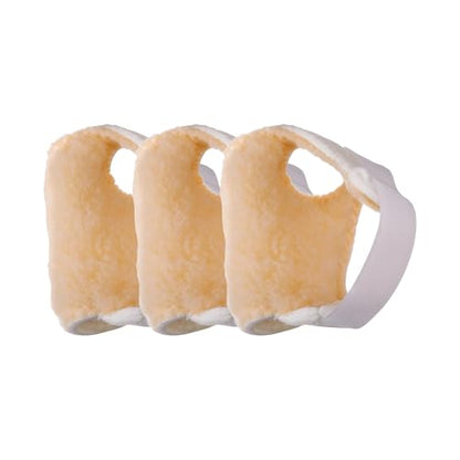 Rolyan Palm Protector, Hand Contracture Cushion, Palm Guard, Right, 3-Pack | Soft sherpa-lined palm cushion helps prevent finger contracture and protects the palm during hand rehab - size: Pack of 3, style: Right Hand