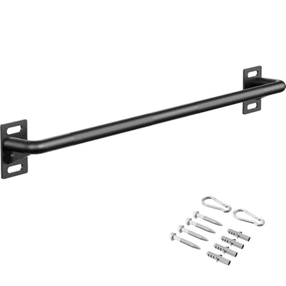 Wall Mounted Pull Up Bar, Chin Up Bar for Home Gym Strength Training | PAPABABE Sturdy Anti-Slip, Knurled Grip, Quick Install, Multi-Grip Versatile, Wall-Mounted Space-Saver 500 Weight Capacity - style: 36 inch