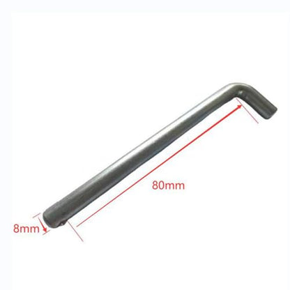 Weight Stack Pin Weight Machine Pin Replacement Weight Loading Pin Stainless Steel Secure Locking L Shaped Handle Suitable for Home Gym Fitness Studio - size: 8mmx130mm