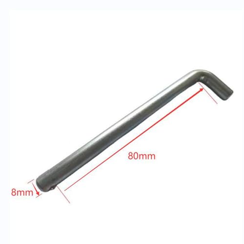 Weight Stack Pin Weight Machine Pin Replacement Weight Loading Pin Stainless Steel Secure Locking L Shaped Handle Suitable for Home Gym Fitness Studio - size: 8mmx80mm