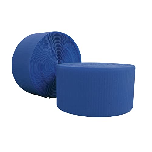 Envirolite Hook Fastener | 4" Wide, 42' Long | Gymnastics and Cheer Mat Tape | Nylon Hook for Carpet Bonded Foam Seams - Blue - style: Blue