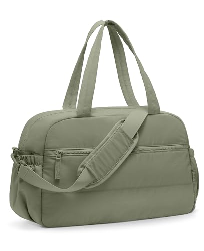 Gym Bag for Women, Travel Duffle Bags with Wet Pocket, Lightweight Carry on Bag Overnight Weekender Duffel Bag, Water Resistant (Sage Green) - color: Sage Green