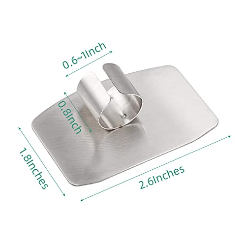 wefaner Stainless Steel Finger Guards for Cutting, Hand Protector Finger Protector Avoid Injury When Cutting Vegetables, Meat, Slicing and Dicing Safe Chopping Tools.