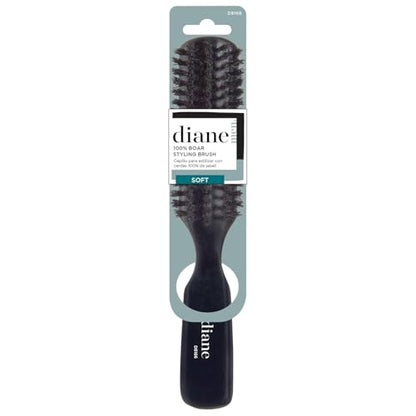 Diane 100% Soft Boar Bristle Styling Brush - color: Styling Brush, size: 1 Count (Pack of 1)