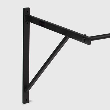 Titan HD Wall Mounted Pull Up Chin Up Bar with 8 in. Wood Olympic Gymnastic Rings - 1.5 in. W Heavy Duty Thick Straps &