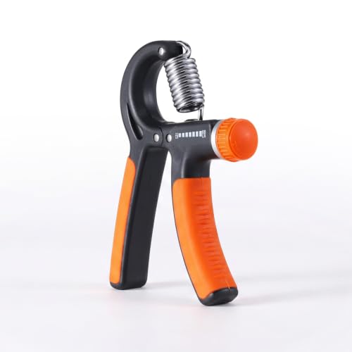 Spalding - Adjustable Hand Grip Strengthener, 22-88 lbs Resistance Hand Gripper for Forearm Wrist Finger Training, Anti Slip Ergonomic Handle Grip Trainer for Home Gym Fitness