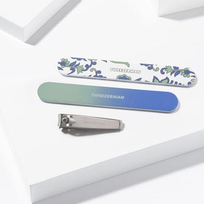 Tweezerman Nail Kit with Clipper & 2 Nail Files Paisley - color: Paisley