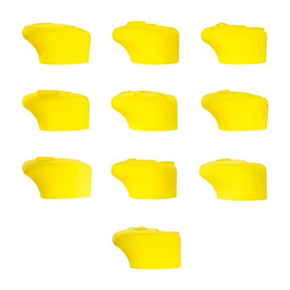 Atomik Rock Climbing Holds Set of 10 Medium Bolt-On Emoji Jugs in Yellow