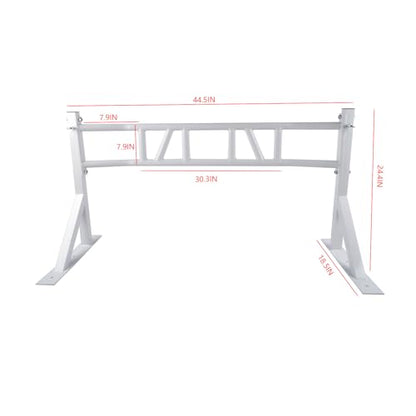 Wall Mounted Heavy-Duty Pull Up Bar Multi-Grip Chin Up bar Multifunctional Dip Station for Indoor Home Gym Workout, Power Tower Set Training Equipment Fitness Dip Stand Up to 440 Lbs (White)