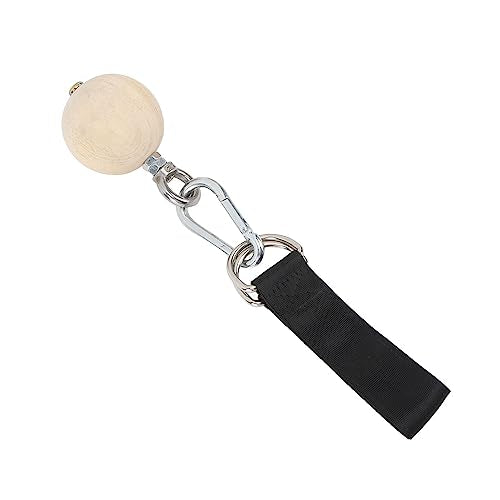 ZJchao Pull Up Ball, Pull Up Grips Pull Up Training Hanging Ball 2PCS Pull Up Ball Stainless Steel and Pine Climbing Holds Pull Up Power Training Ball with Hook for Health and Fitness