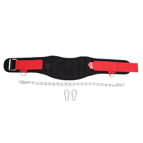 Weighted Dip Belt, Weightlifting Belt with Heavy Duty Chain & Padded Comfort for Pull Ups & Strength Training - color: M