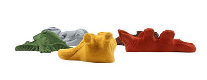 Atomik Rock Climbing Holds Set of 5 XL Dinosaur Shapes in Assorted Earth Tones