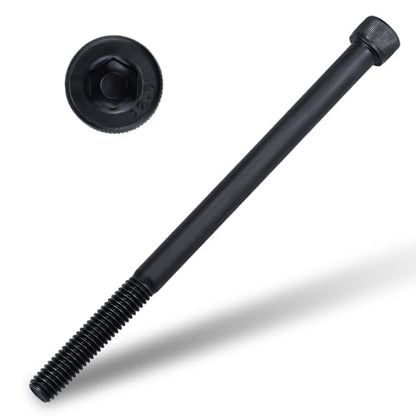 5/16-18 x 5" Socket Head Cap Screws Bolts, 12.9 Grade Alloy Steel, Black Oxide Finish, Allen Hex Drive, Partial Thread, 6 PCS - size: 5/16-18 x 5"