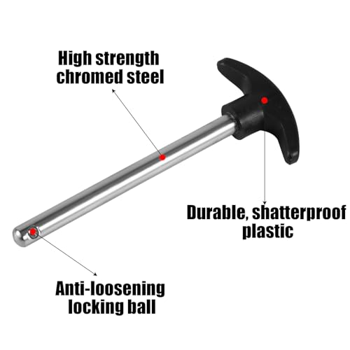 NQEUEPN Weight Stack Pin Locking Space Universal Selector Loading Pin for Home Gym Exercise Machine Accessories - size: 4.4 "