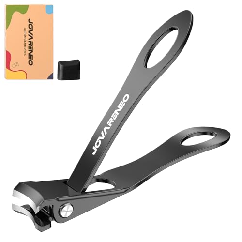 Toenail Clippers for Seniors, Angled Head Toe Nail Clippers for Thick Toenails, Wide Jaw Clippers, Ergonomic Anti-Splash Cutter, Upgraded Long Handled Toenail Clippers - size: Angled Head