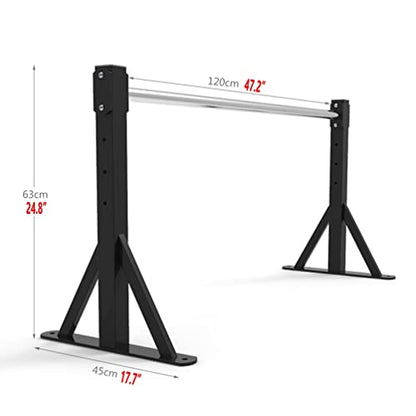 Fitness Equipment Pull-Up Bars Steel Chin Up Bar for Home Gym, Wall and Ceiling Mounted Fitness Bar, Height Adjustable, Load 300kg