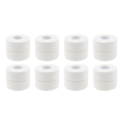 Adhesive Bandage Tape,ULIFESTAR Flexible Medical Bandage Wrap,Elastic Athletic Tape,Cotton Stretch Skin Sports Tape,Cohesive Bandage Wrap for Ankle,Knee (White, 5cm*4.5m/1.97inch*5Yard, 8 Rolls) - color: White, size: 5cm*4.5m/1.97inch*5Yard, 8 Rolls