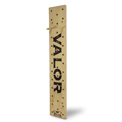 Valor Fitness Climbing Peg Board – Wall Mounted Plywood for Gym, Ninja Training, Cross Training, Rock Climbing & Gymnastics Workout Equipment - color: PG-1 Climbing Peg Board